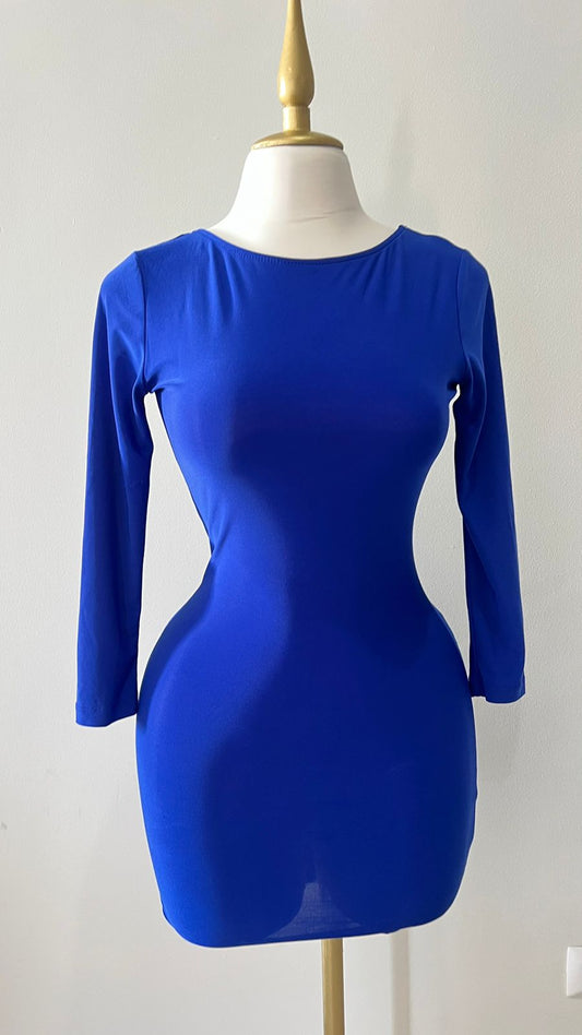 Vestido azul licra